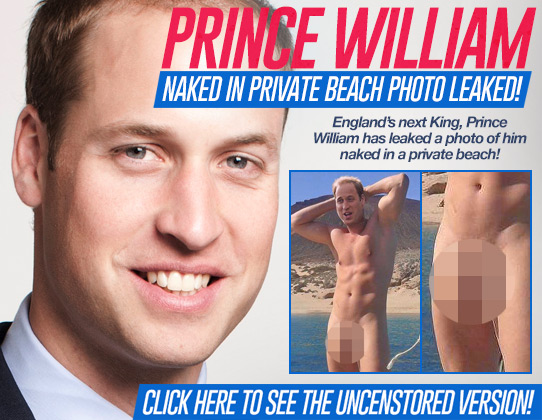 Young Prince William Nude